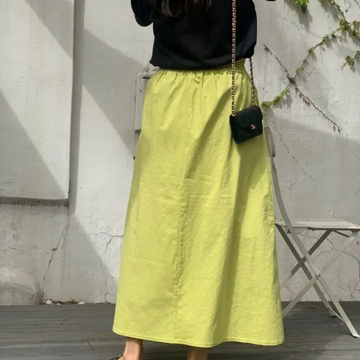 [BUNJANG] Hongdangmu Linen-Cotton Skirt / 홍당무 린넨면 스커트