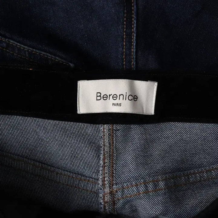 [BUNJANG] Bernice Velvet Lined Bootcut Denim Pants / 베르니스 벨벳 라이닝 부츠컷 데님팬츠 진청