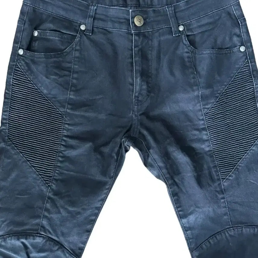 [BUNJANG] Pierre Balmain Biker Denim Pants Black 32 / (정품) 피에르 발망 바이커 데님 팬츠 블랙 32