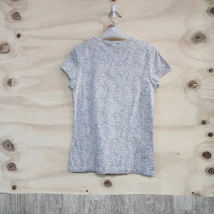 [BUNJANG] MANGO Leopard Print Short Sleeve T-shirt / 204) 망고 MANGO 호피패턴 반팔 티셔츠