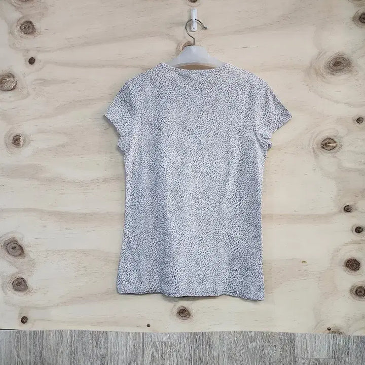 [BUNJANG] MANGO Leopard Print Short Sleeve T-shirt / 204) 망고 MANGO 호피패턴 반팔 티셔츠