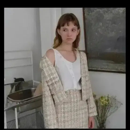 [BUNJANG] Finne Linton Tweed Jacket / 핀느 finne 린톤 트위드 자켓