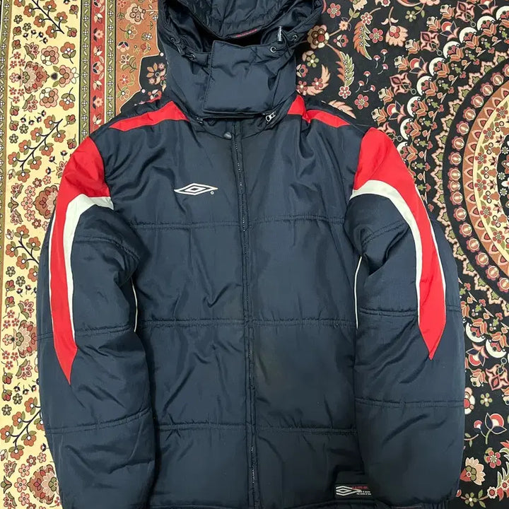[BUNJANG] Umbro Old School Hooded Puffer Jacket XL / 엄브로 올드스쿨 후드 푸퍼 패딩 XL/100