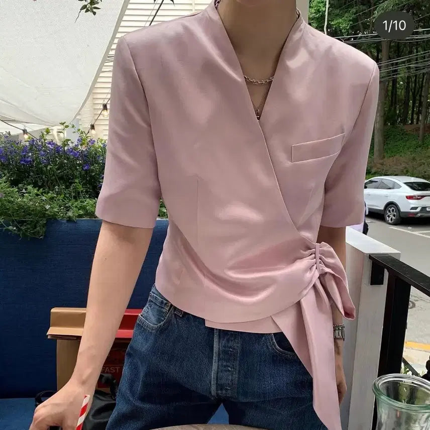 [BUNJANG] Roic Ribbon Blouse / 로이크 리본 블라우스