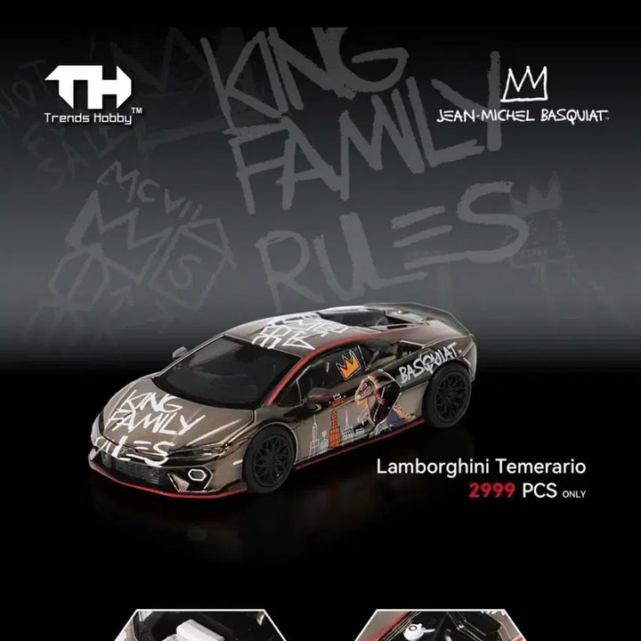 [BUNJANG] Trends Hobby Basquiat Lamborghini Temerario 1:64 Model Car / 1:64 Trends hobby 바스키아 협업한 람보르기니 모델카.