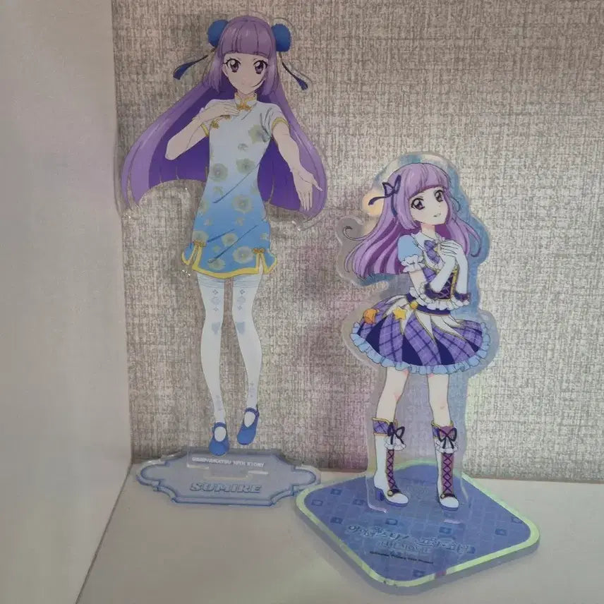 [BUNJANG] Aikatsu! Sumire &amp; Lilac Acrylic Stand Bundle Set / 가격인하 아이카츠 아이엠스타 스미레 리라 아크릴 스탠드