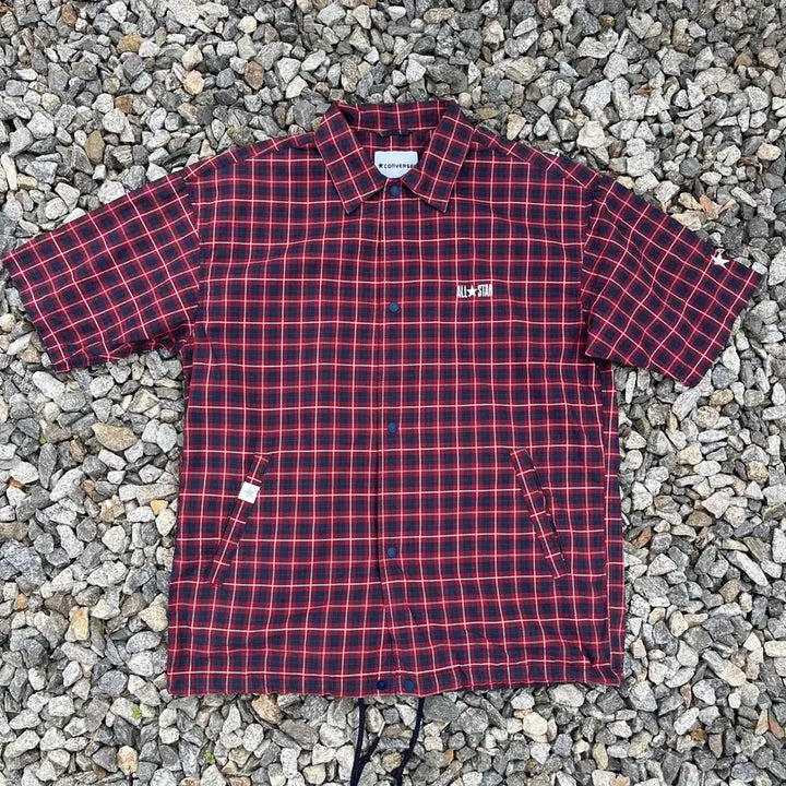 [BUNJANG] CONVERSE Checkered Shirt Jacket / CONVERSE  셔츠 체크자켓 (실측확인)