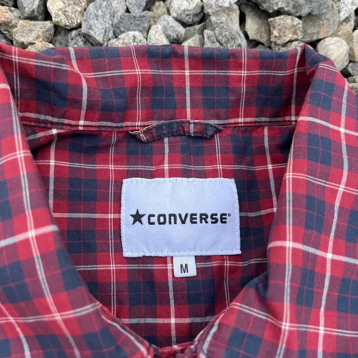 [BUNJANG] CONVERSE Checkered Shirt Jacket / CONVERSE  셔츠 체크자켓 (실측확인)