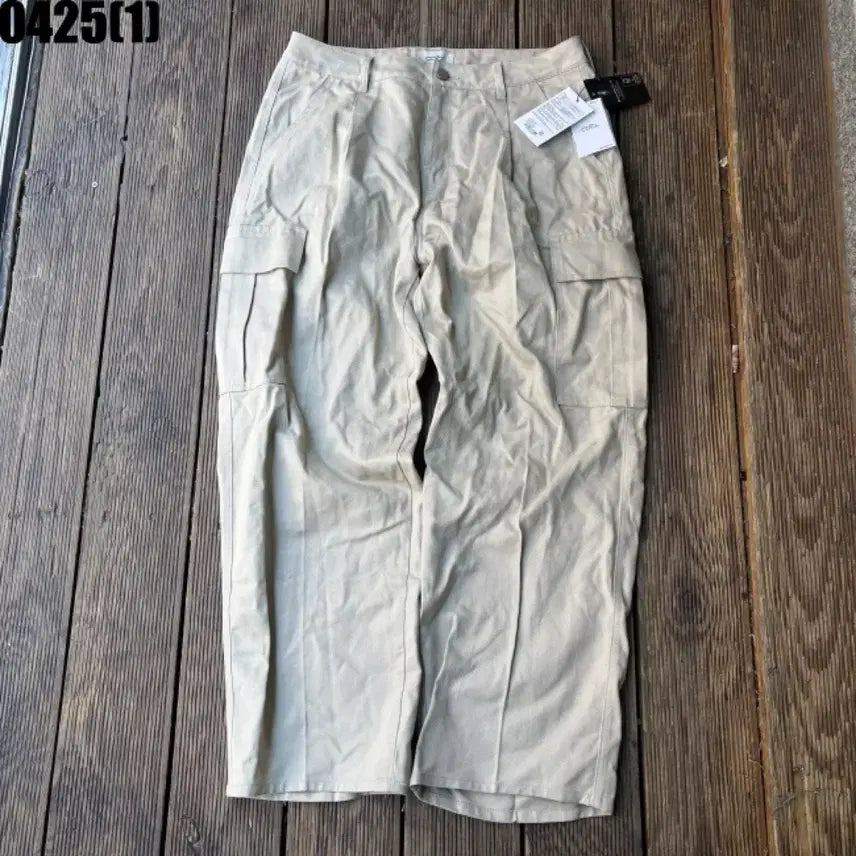 [BUNJANG] COCL Beige Cargo Wide Pants / COCL 베이지 카고 와이드 팬츠 새상품 32