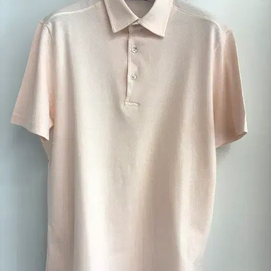 [BUNJANG] Loro Piana Pink Short Sleeve Polo Shirt / 로로피아나 핑크 반팔 폴로셔츠