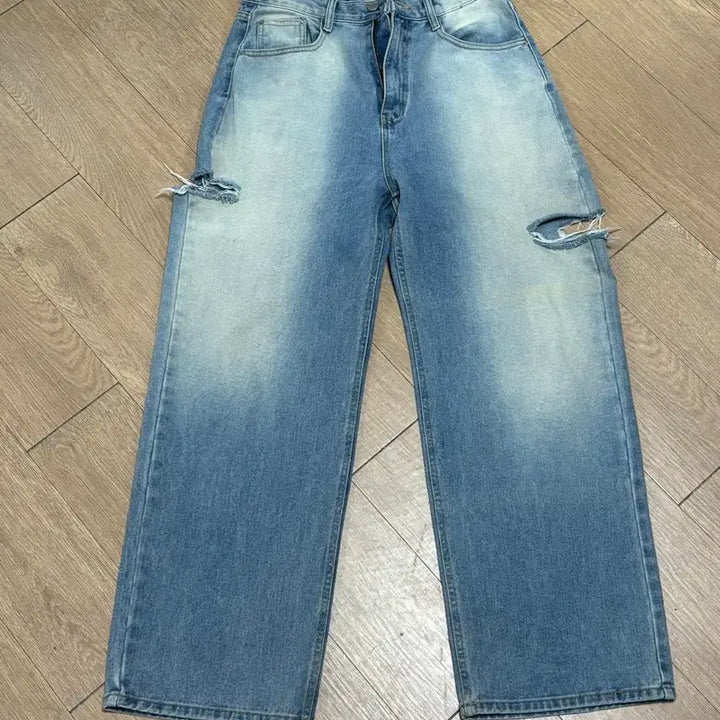 [BUNJANG] Wide Denim Pants / 와이드 데님팬츠