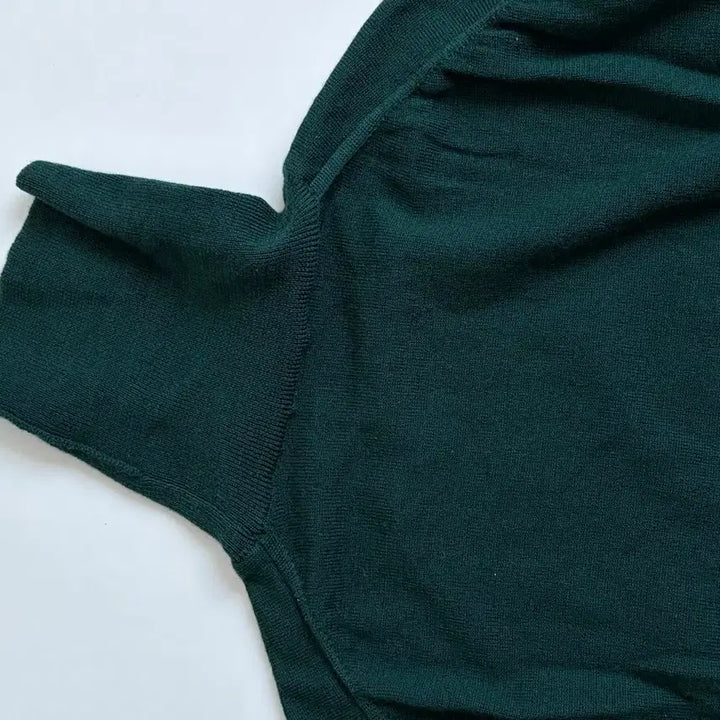 [BUNJANG] Dark Green Turtleneck Knit Sweater / 다크 그린 터틀넥 니트
