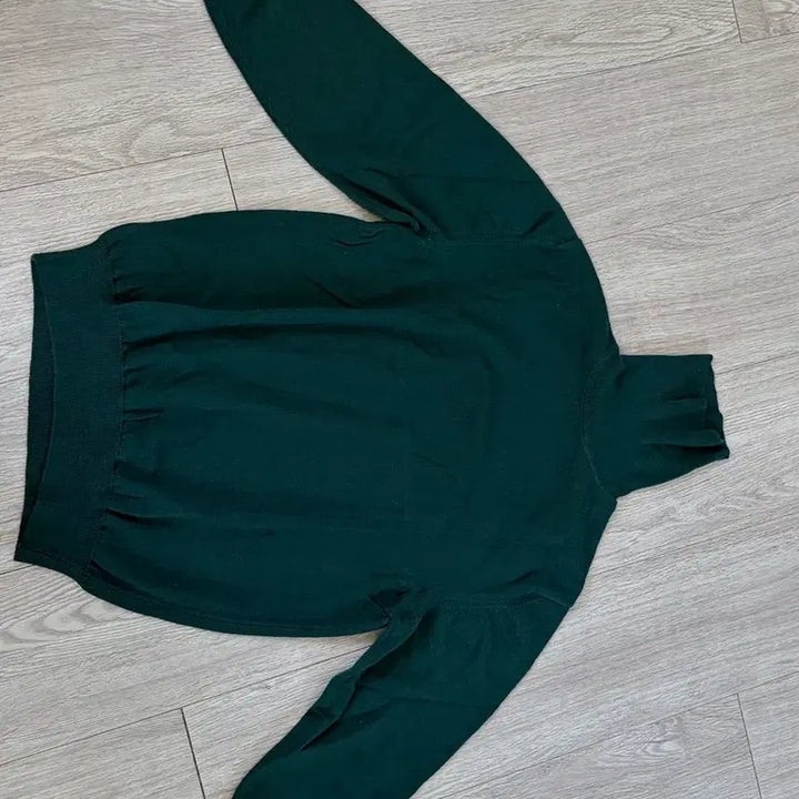 [BUNJANG] Dark Green Turtleneck Knit Sweater / 다크 그린 터틀넥 니트