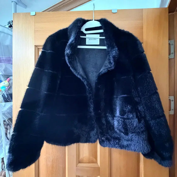 [BUNJANG] Black Mink Fur Coat Jacket / [상태최상] 블랙 밍크 퍼 코트 자켓