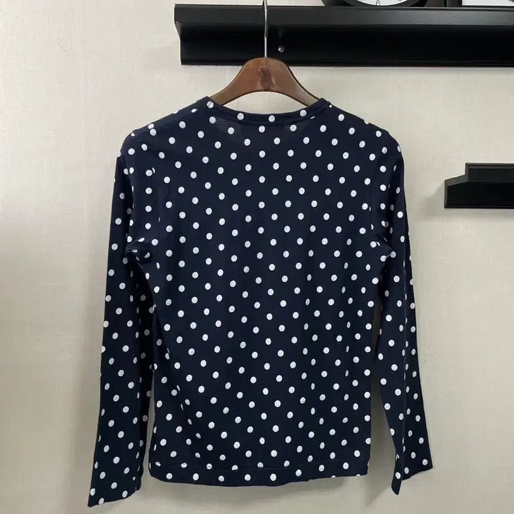 [SOLD OUT] 꼼데가르송 도트 긴팔티 네이비 M