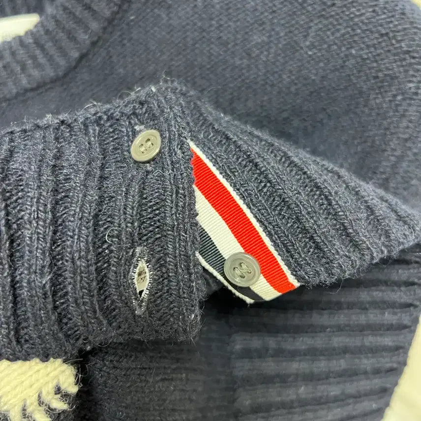 [BUNJANG] Thom Browne Diagonal Stripe Knit Sweater Navy / [정품] 신형텍 / 5 톰브라운 안타르시아 사선 니트 네이비