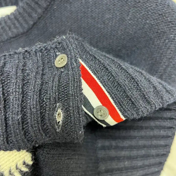 [BUNJANG] Thom Browne Diagonal Stripe Knit Sweater Navy / [정품] 신형텍 / 5 톰브라운 안타르시아 사선 니트 네이비