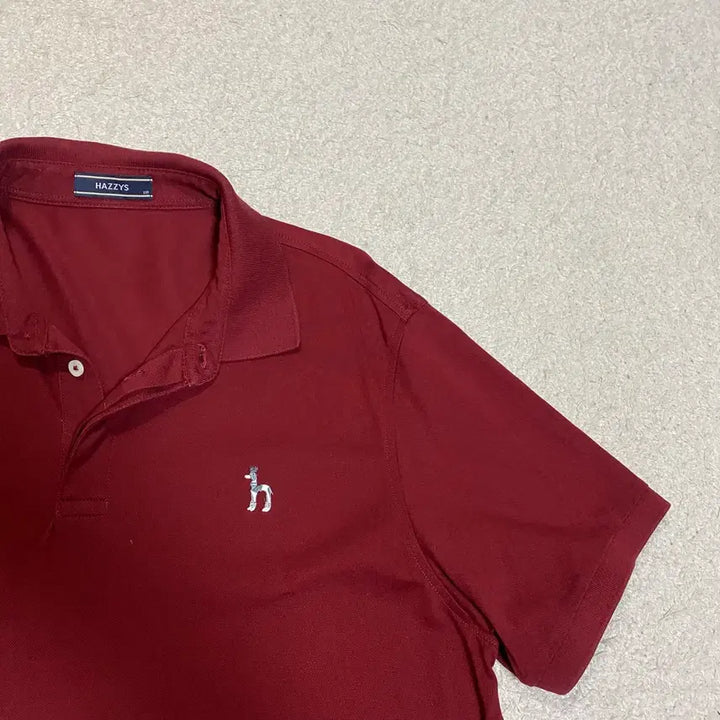 [BUNJANG] Hazzys Polo Shirt Burgundy Size 110 / 헤지스 반팔 카라티 버건디 110