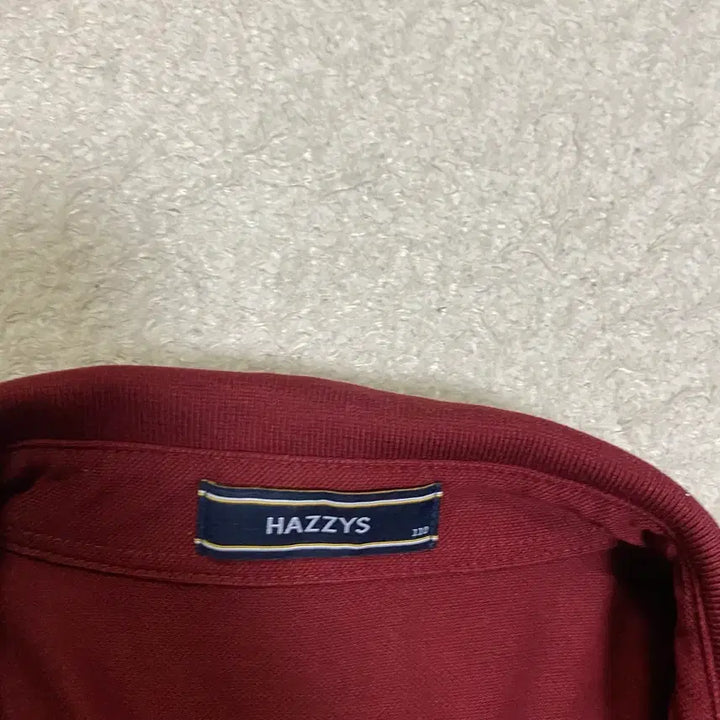 [BUNJANG] Hazzys Polo Shirt Burgundy Size 110 / 헤지스 반팔 카라티 버건디 110
