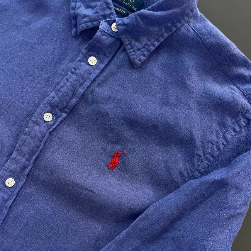 [BUNJANG] Polo Ralph Lauren Linen Relaxed Fit Shirt / [M] 폴로 랄프로렌 여성 린넨 셔츠 릴렉스 핏