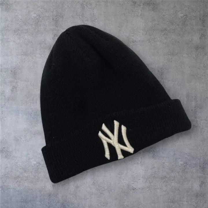 [BUNJANG] MLB New York Yankees Big Logo Knit Beanie / 엠엘비 MLB 블랙 뉴욕양키스 빅로고 비니