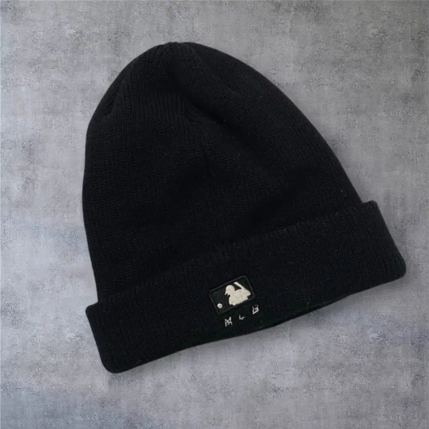 [BUNJANG] MLB New York Yankees Big Logo Knit Beanie / 엠엘비 MLB 블랙 뉴욕양키스 빅로고 비니