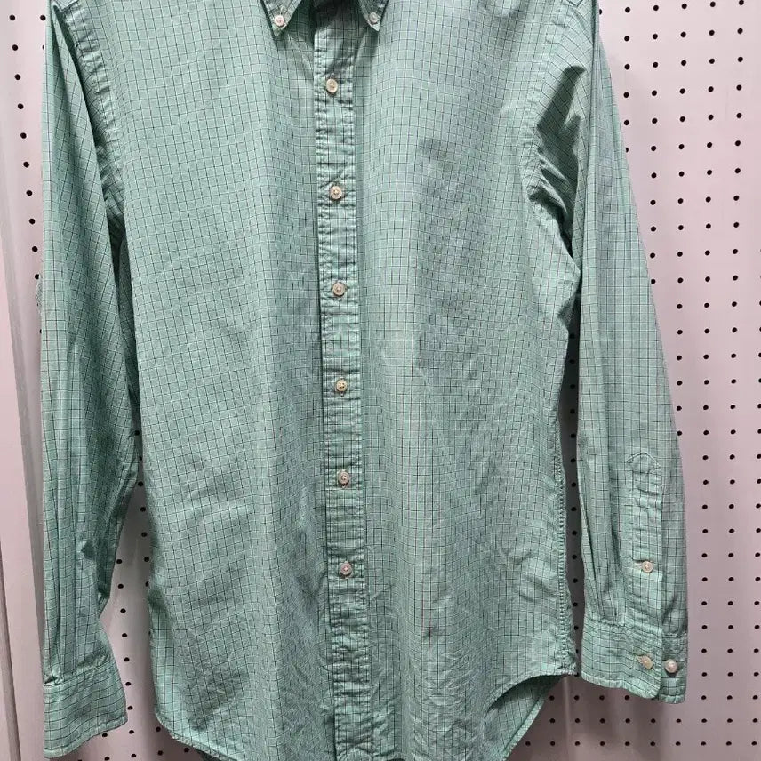 [BUNJANG] Ralph Lauren Mint Check Shirt / (1461)랄프로렌 민트 체크 남방