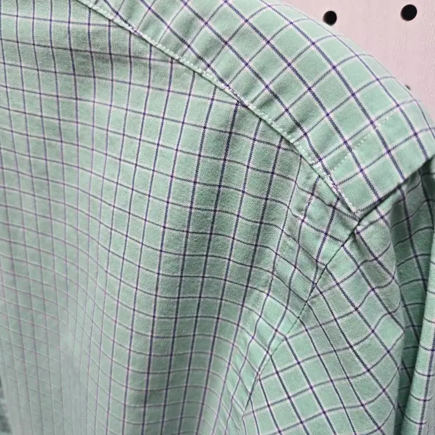 [BUNJANG] Ralph Lauren Mint Check Shirt / (1461)랄프로렌 민트 체크 남방