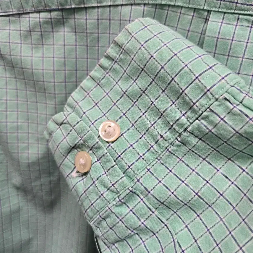 [BUNJANG] Ralph Lauren Mint Check Shirt / (1461)랄프로렌 민트 체크 남방