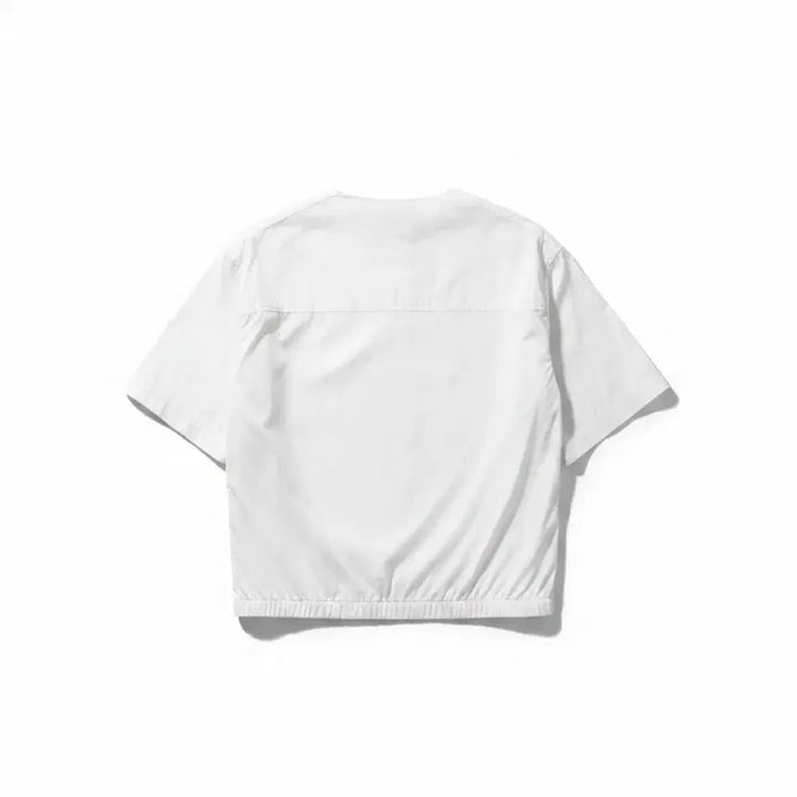 [BUNJANG] SYSTEM White Short Sleeve Blouse / SYSTEM 화이트 숏 슬리브 블라우스