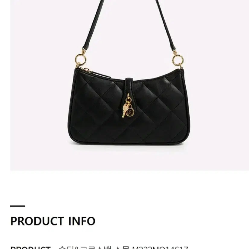 [BUNJANG] Metrocity Quilted Black Tote Bag / 메트로시티 퀼팅 블랙 가방 토트백 크로스백