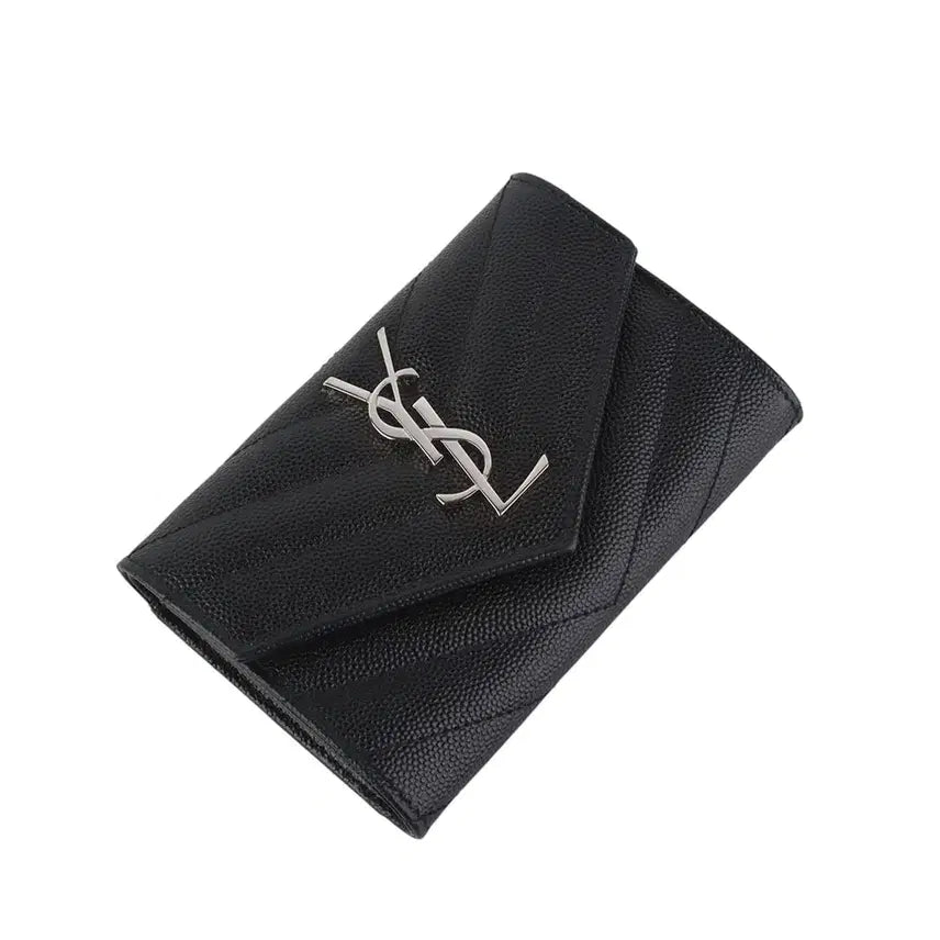 [BUNJANG] Saint Laurent Cassandra Matelassé Card Holder / 생로랑 414404 캐비어 카산드라 마틀라세 카드지갑37062Y-3