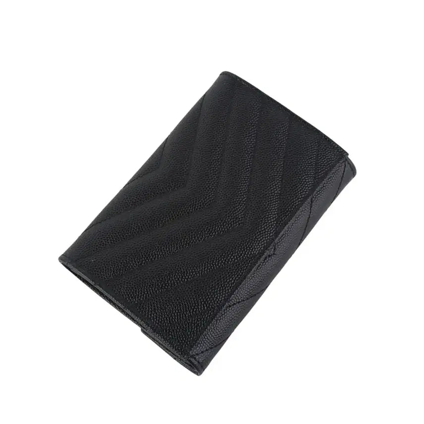 [BUNJANG] Saint Laurent Cassandra Matelassé Card Holder / 생로랑 414404 캐비어 카산드라 마틀라세 카드지갑37062Y-3