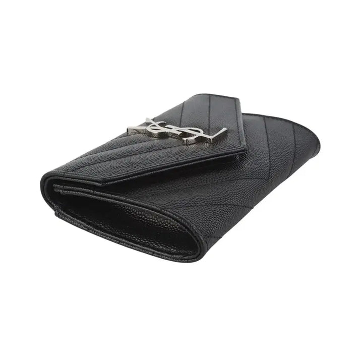 [BUNJANG] Saint Laurent Cassandra Matelassé Card Holder / 생로랑 414404 캐비어 카산드라 마틀라세 카드지갑37062Y-3