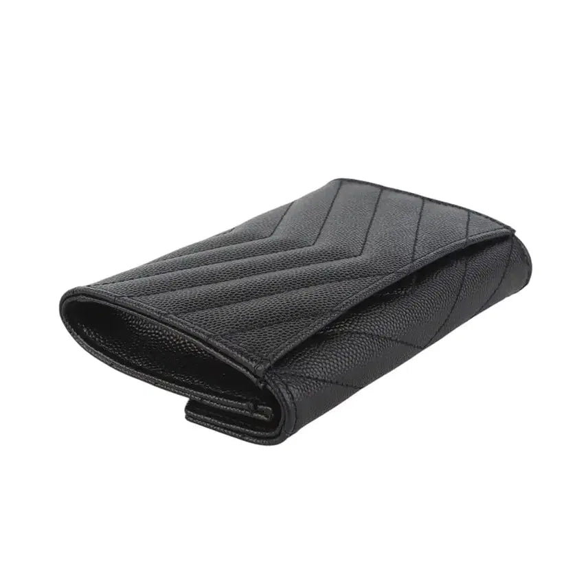 [BUNJANG] Saint Laurent Cassandra Matelassé Card Holder / 생로랑 414404 캐비어 카산드라 마틀라세 카드지갑37062Y-3