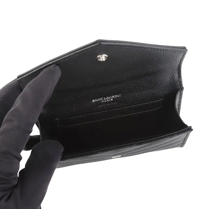 [BUNJANG] Saint Laurent Cassandra Matelassé Card Holder / 생로랑 414404 캐비어 카산드라 마틀라세 카드지갑37062Y-3
