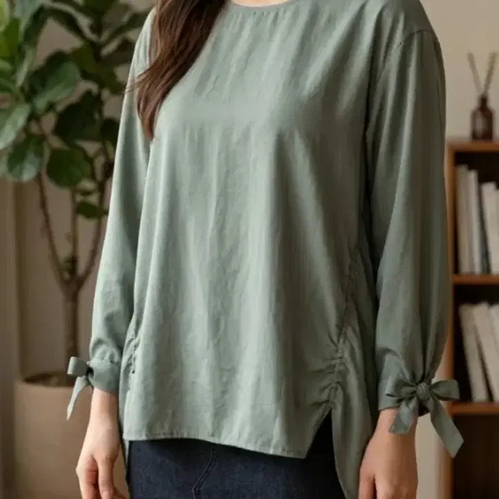 [BUNJANG] the CASHMERE Long Sleeve Blouse / 더캐시미어 긴팔 블라우스 ~55반
