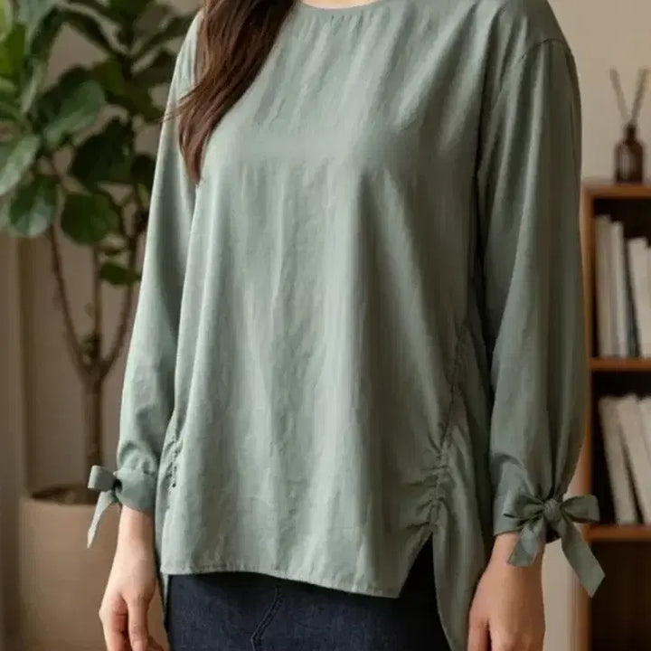 [BUNJANG] the CASHMERE Long Sleeve Blouse / 더캐시미어 긴팔 블라우스 ~55반