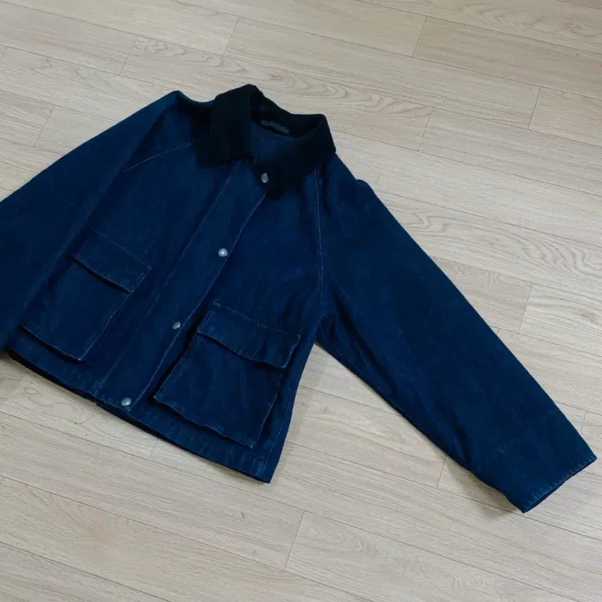 [BUNJANG] Uniqlo Utility Shorts Jacket Denim / 유니클로 유틸리티쇼츠재킷 데님