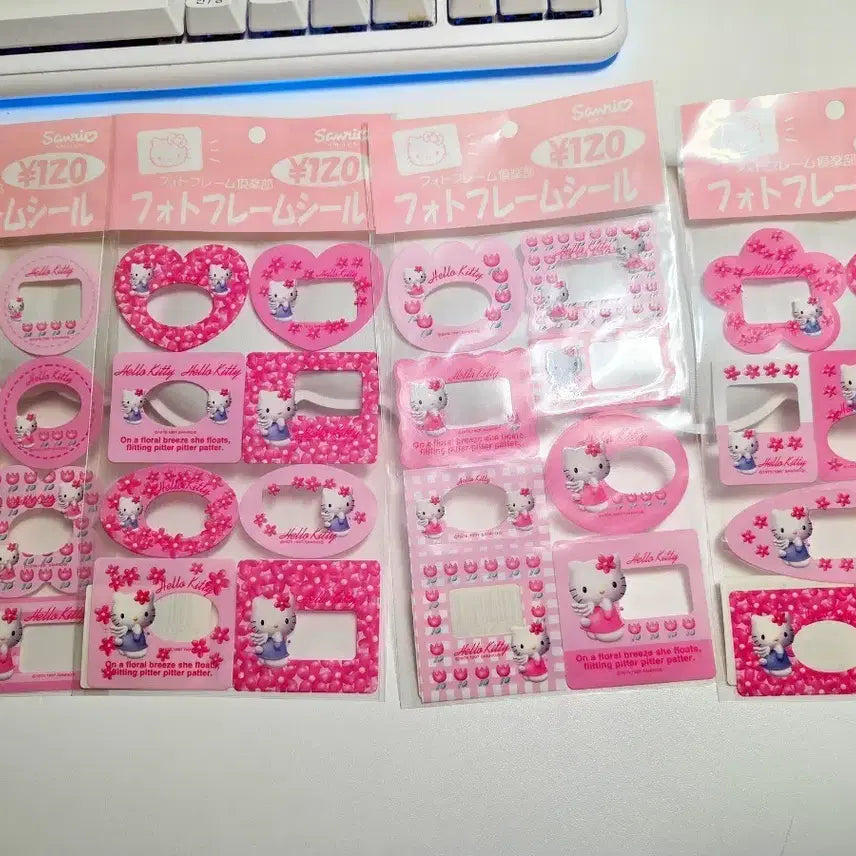 [SOLD OUT] [ 고전 ] 키티 프레임 스티커 세트
