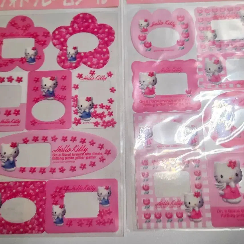 [SOLD OUT] [ 고전 ] 키티 프레임 스티커 세트