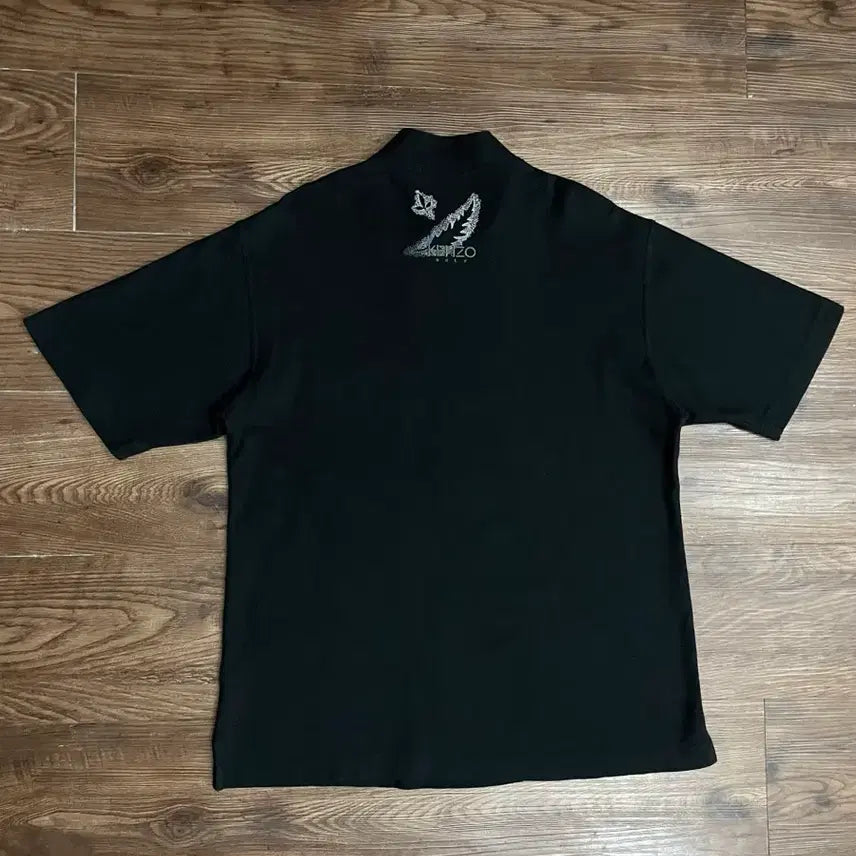 [BUNJANG] KENZO Half-Zip Short Sleeve T-shirt / 겐조 KENZO 일본판 블랙 하프집업 반팔 티셔츠