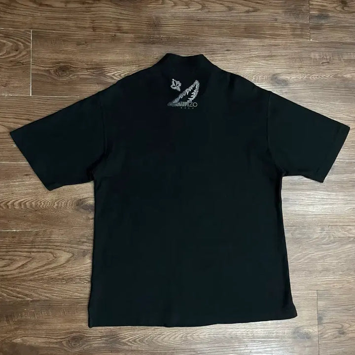 [BUNJANG] KENZO Half-Zip Short Sleeve T-shirt / 겐조 KENZO 일본판 블랙 하프집업 반팔 티셔츠