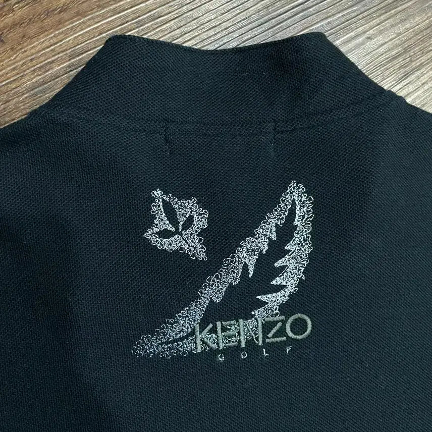 [BUNJANG] KENZO Half-Zip Short Sleeve T-shirt / 겐조 KENZO 일본판 블랙 하프집업 반팔 티셔츠