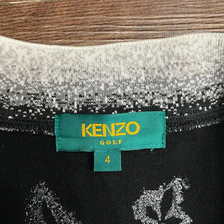 [BUNJANG] KENZO Half-Zip Short Sleeve T-shirt / 겐조 KENZO 일본판 블랙 하프집업 반팔 티셔츠