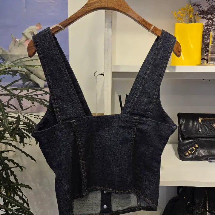 [BUNJANG] Zara Vest Top / 자라 청 뷔스티에 조끼 (새상품)