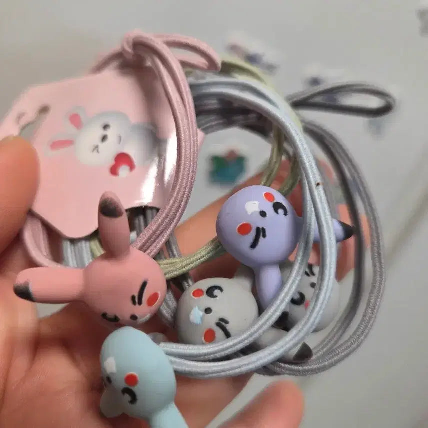 [BUNJANG] Pikachu 5-Piece Hair Tie Set / 피카츄 5종끈