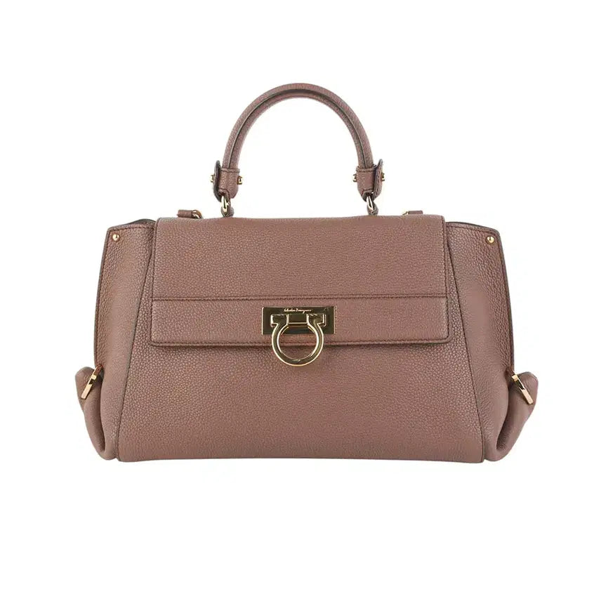 [BUNJANG] Ferragamo Sofia Bag Medium 21-F606 Gold Gancini / 페라가모 21-F606 금장 간치니 소피아백 미듐37062Y-4