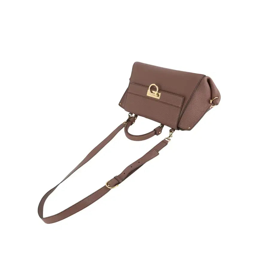 [BUNJANG] Ferragamo Sofia Bag Medium 21-F606 Gold Gancini / 페라가모 21-F606 금장 간치니 소피아백 미듐37062Y-4