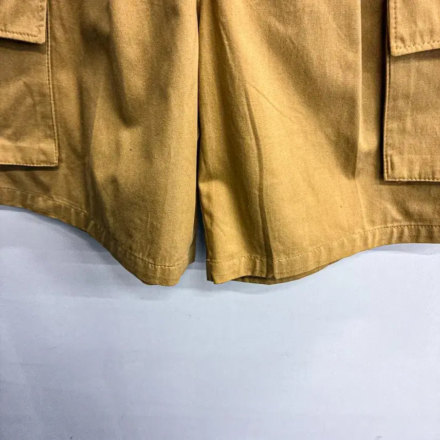 [BUNJANG] Washing Cargo Bermuda Shorts (Free Size) Beige / [새상품] 워싱 카고 버뮤다팬츠 (FREE) AF554 베이지